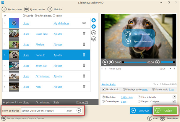 Créer une vidéo avec des photos Créer une vidéo avec des photos