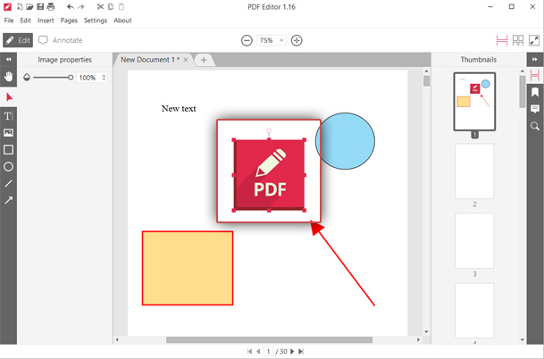Move, rotate and resize elements Move, rotate and resize elements