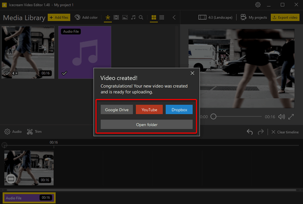 Share new video with music Share new video with music