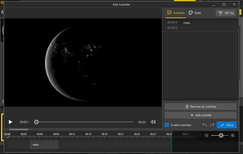 Insert subtitles into an instructional video