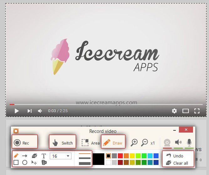 Capture Youtube Video With Screen Recorder Icecream Apps