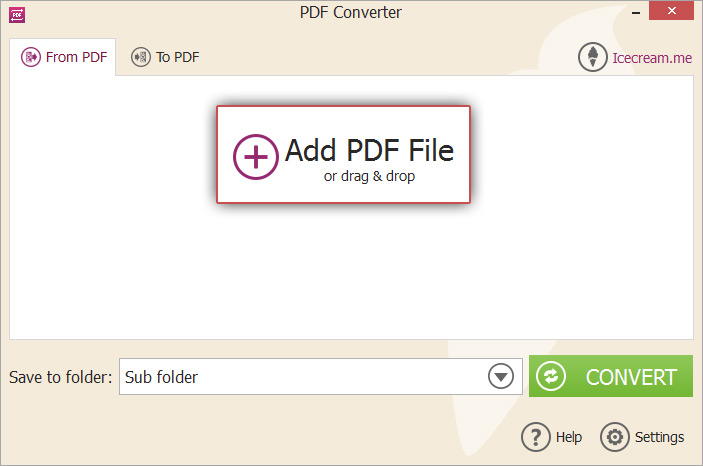 Convert PDF to EPS with PDF to EPS Converter Icecream Apps