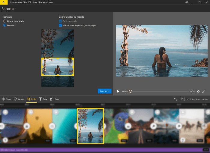 videopad video editor fade out video