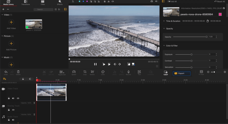 VideoProc Vlogger - free video editor without watermark