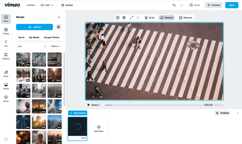 Vimeo - online video editor free and no watermark