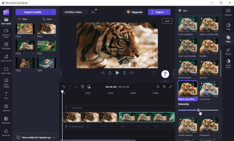Microsoft Clipchamp 3.