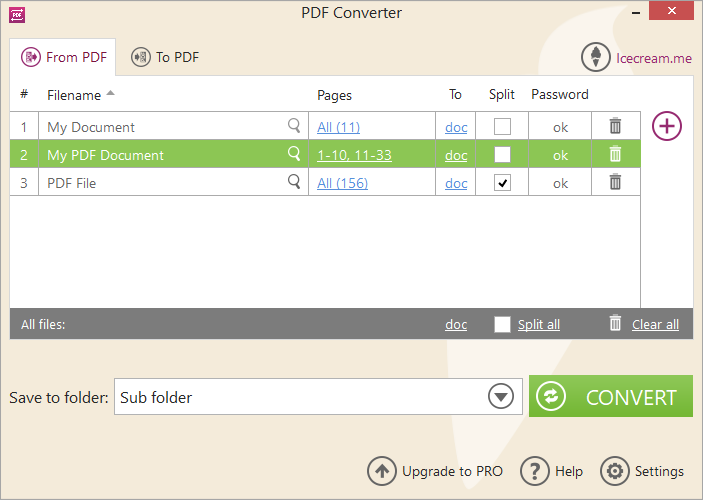 How to convert PDF to DOC with Icecream PDF Converter