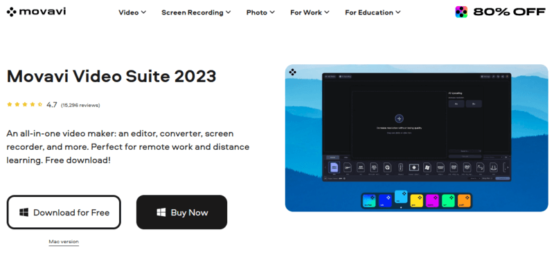 Movavi Video Suite 2023.
