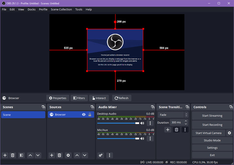 Video recorder software - OBS Studio Advanced screen recording software