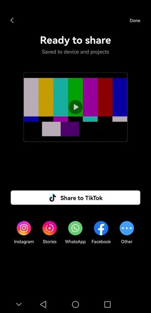Video merging software for Android - export