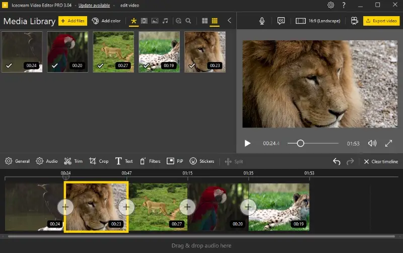 Free video editor interface Free video editor interface
