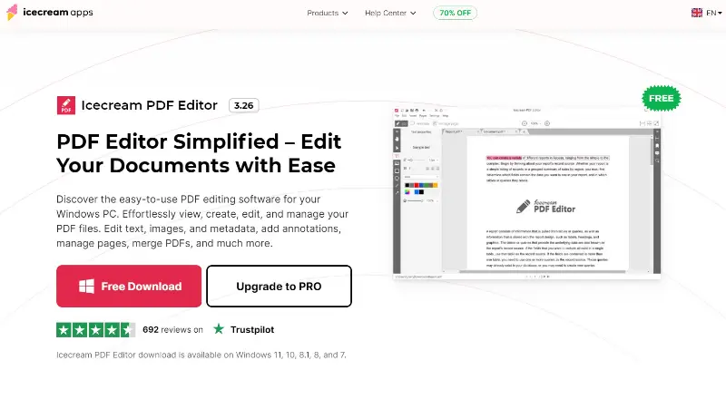 Download free PDF editor for PC - Icecream PDF Editor