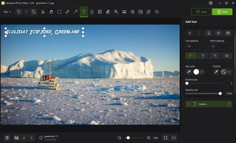 Best best photo editing software - Icecream Photo Editor