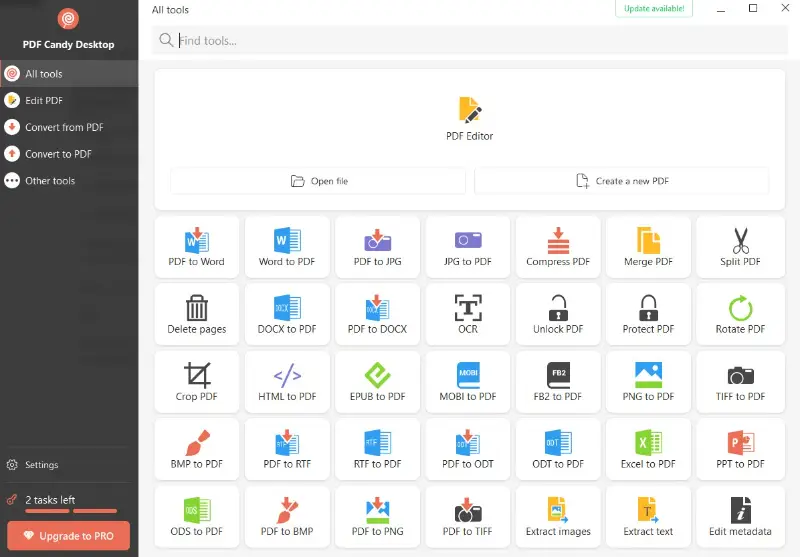 Best free PDF converter- PDF Candy Desktop