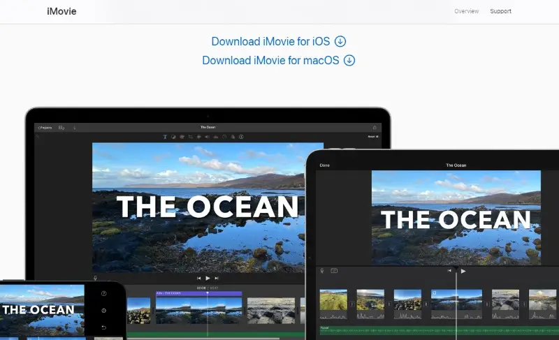 iMovie as a slideshow maker