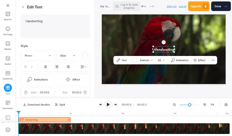 Use VEED.io to add text to video online