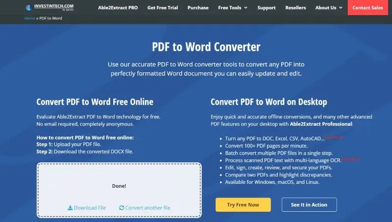 Как переделать PDF в Word через Apryse PDF to Word Converter