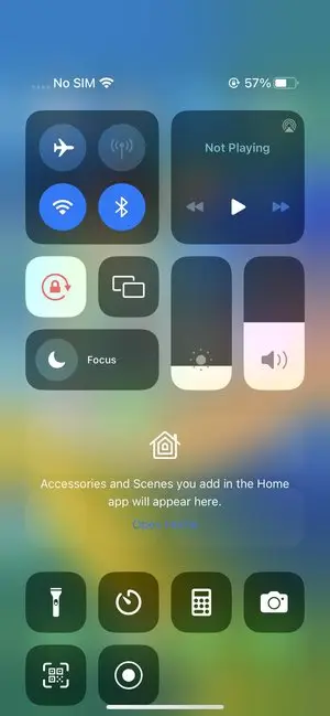 Control Center for iPhone and iPad.