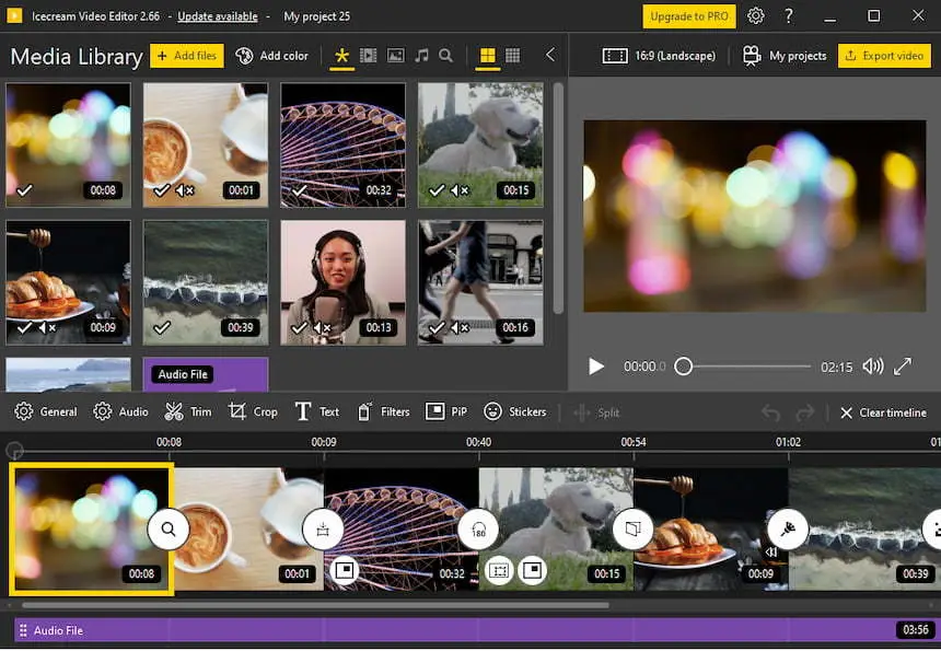 Icecream Video Editor - video editing features