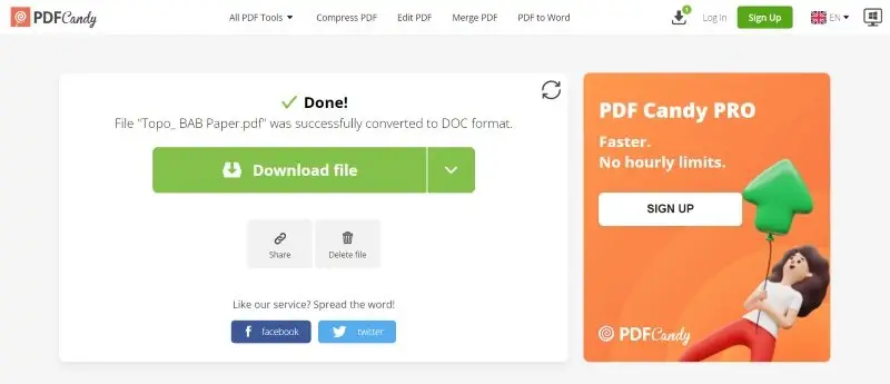 Online PDF to Word Converter
