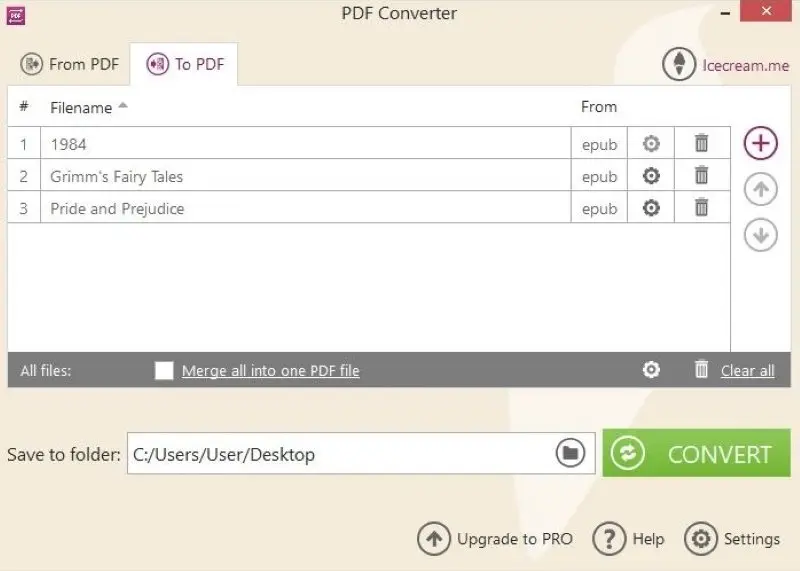 Change EPUB to PDF