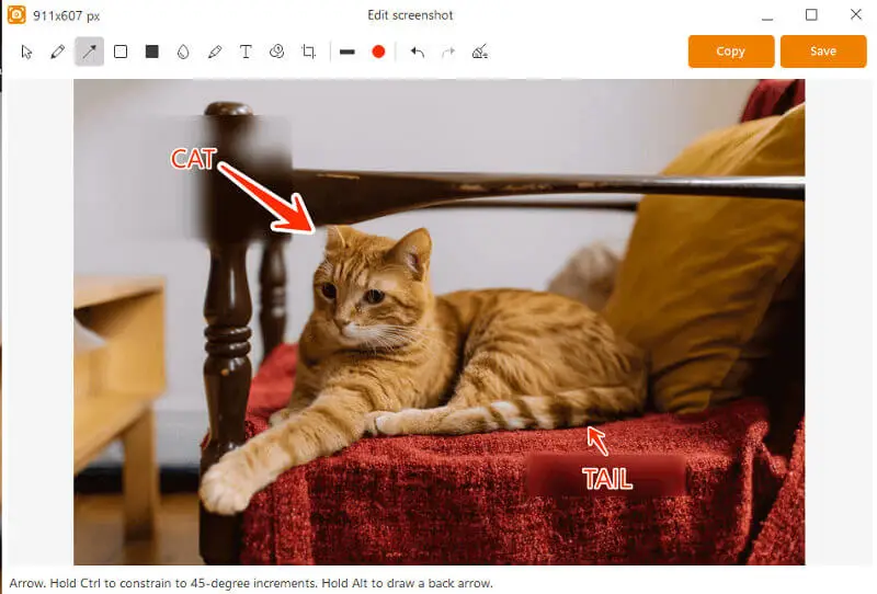 Use blur effect as annotation