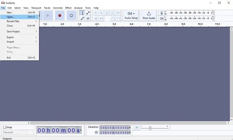 How to turn a video into an audio file in Audacity