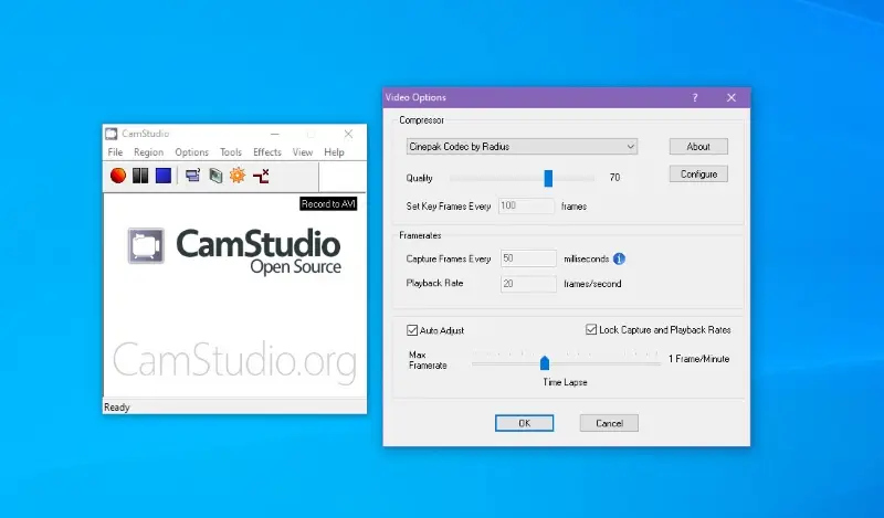 Screen capture tool in CamStudio