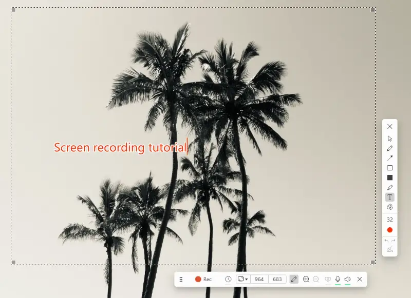 Adding captions in screen recording software