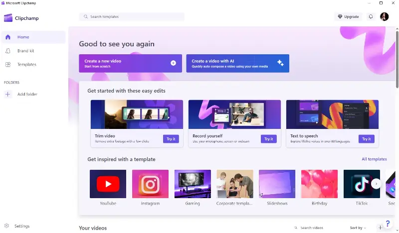 Clipchamp - easy online video editor for beginners