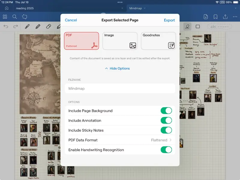 Exporting PDF on iOS with GoodNotes Exporting PDF on iOS with GoodNotes