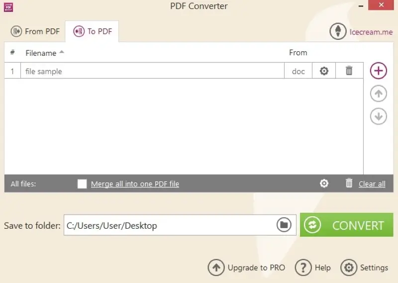 Icecream PDF Converter