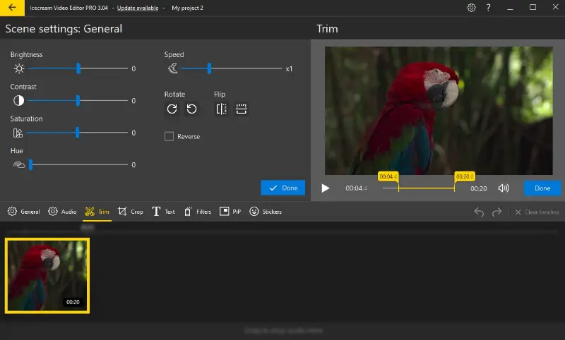 Split video on Windows using Icecream Video Editor