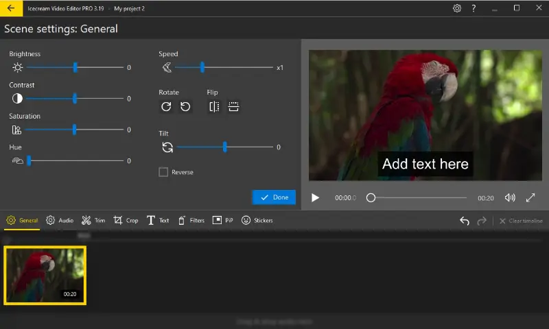 Icecream Video Editor as a Windows Movie Maker alternative