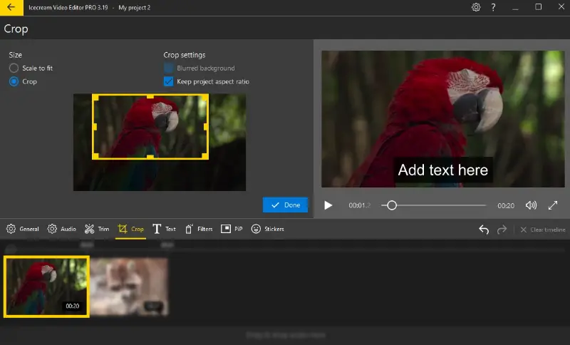 How to crop a video on Windows 10