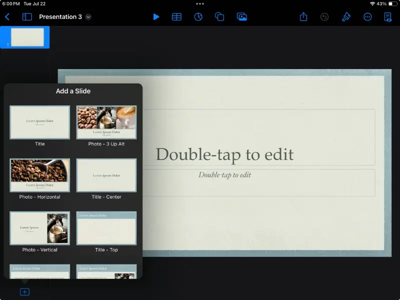 Keynote slideshow maker