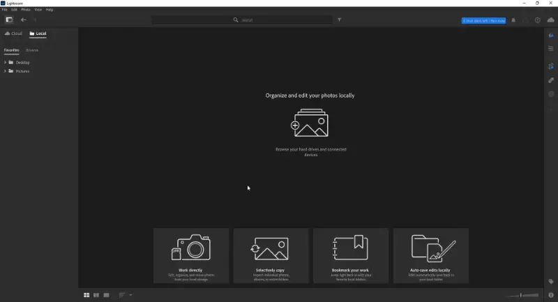 Редактор и просмотрщик изображений Adobe Lightroom