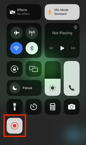 Can you record while on FaceTime - record button