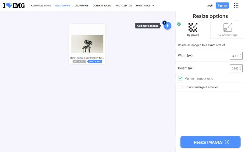 How o resize images online