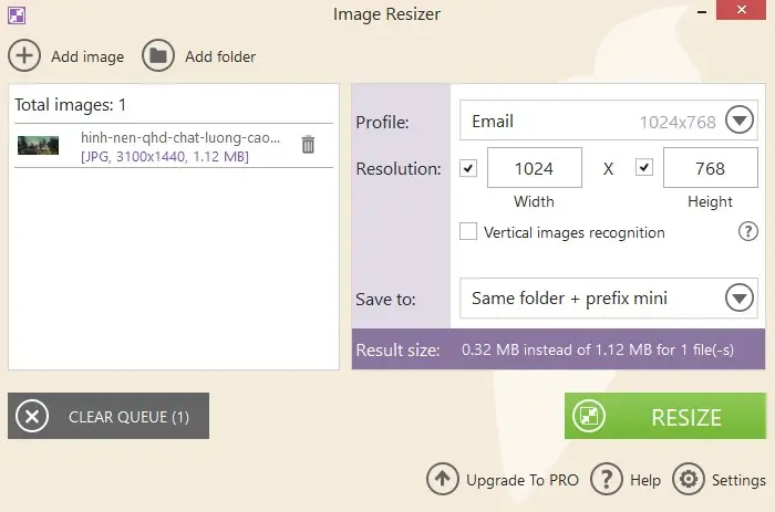How to make a screenshot smaller on Windows