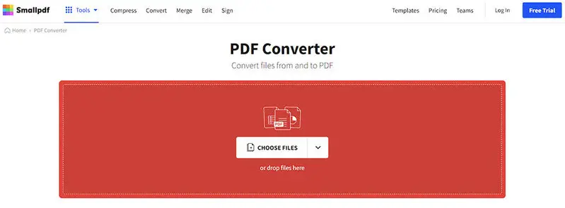 Convert document to PDF online