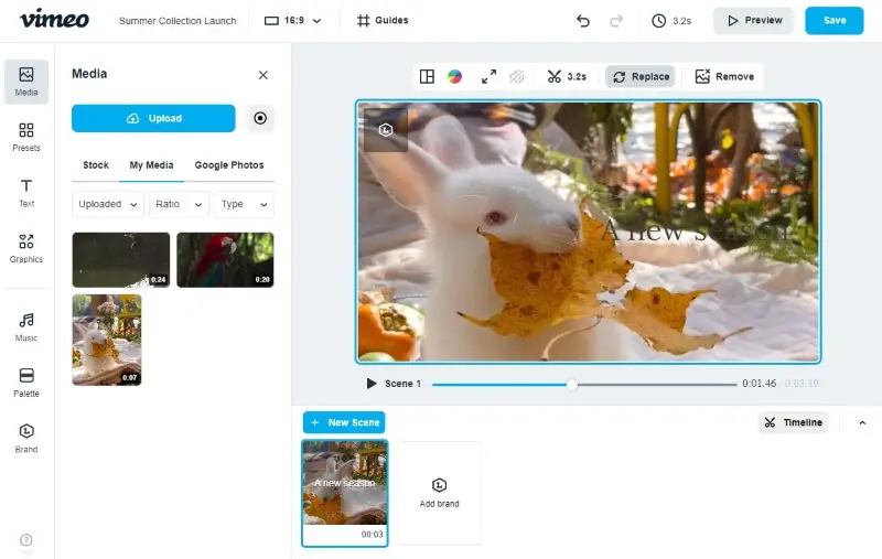 Online video editor