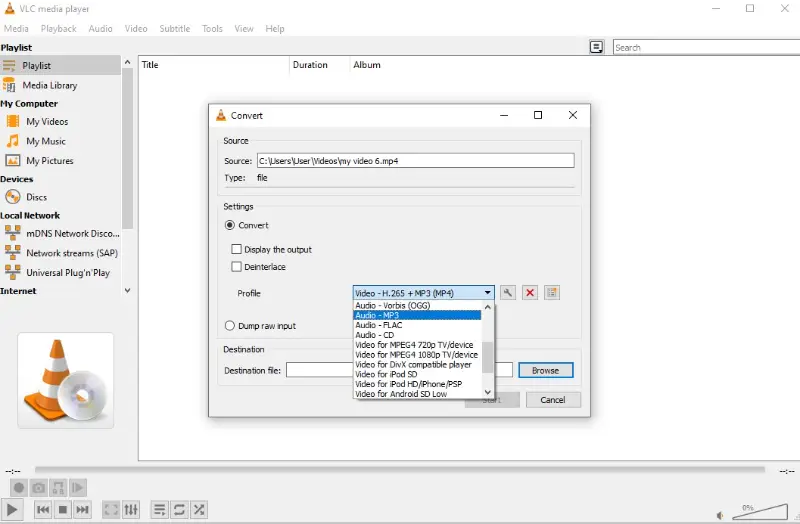 Extract audio from video with VLC media player Extract audio from video with VLC media player