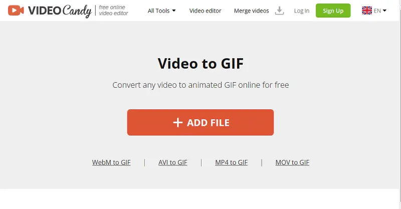 Add gif to video: add music and put gif in mp4 video with online