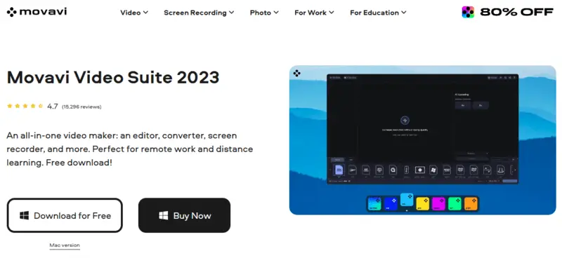 Movavi Video Suite 2023。