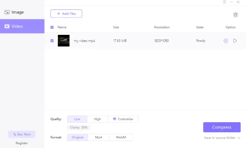 Compress video files with HitPaw Compressor