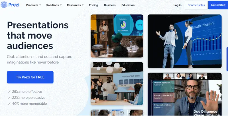 Prezi - online slideshow maker