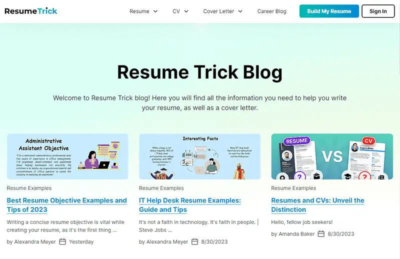 Resume Trick Blog