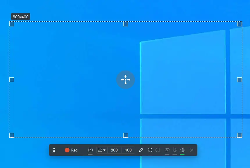 Захват видео с экрана  на Windows с помощью Icecream Screen Recorder