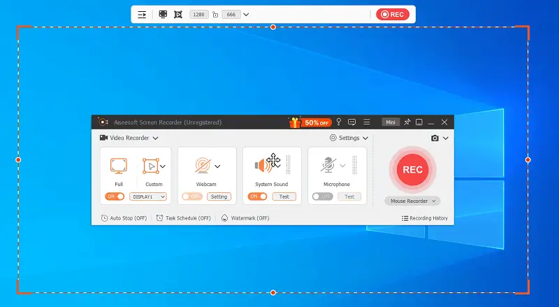 Aiseesoft Screen Recorder - Launch